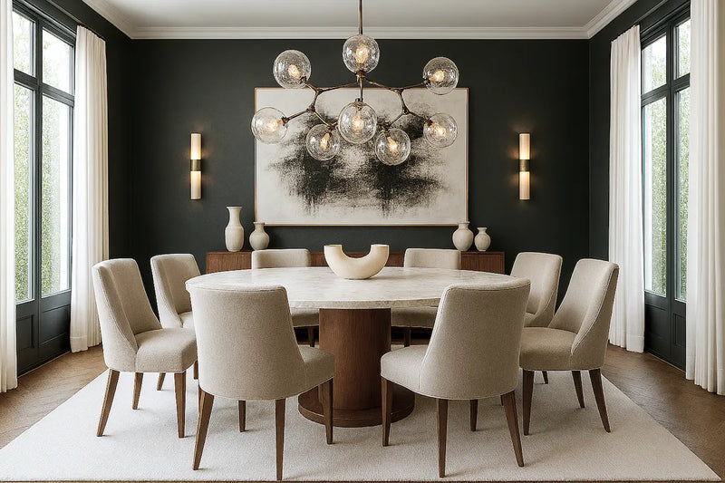 A luxury dining room 