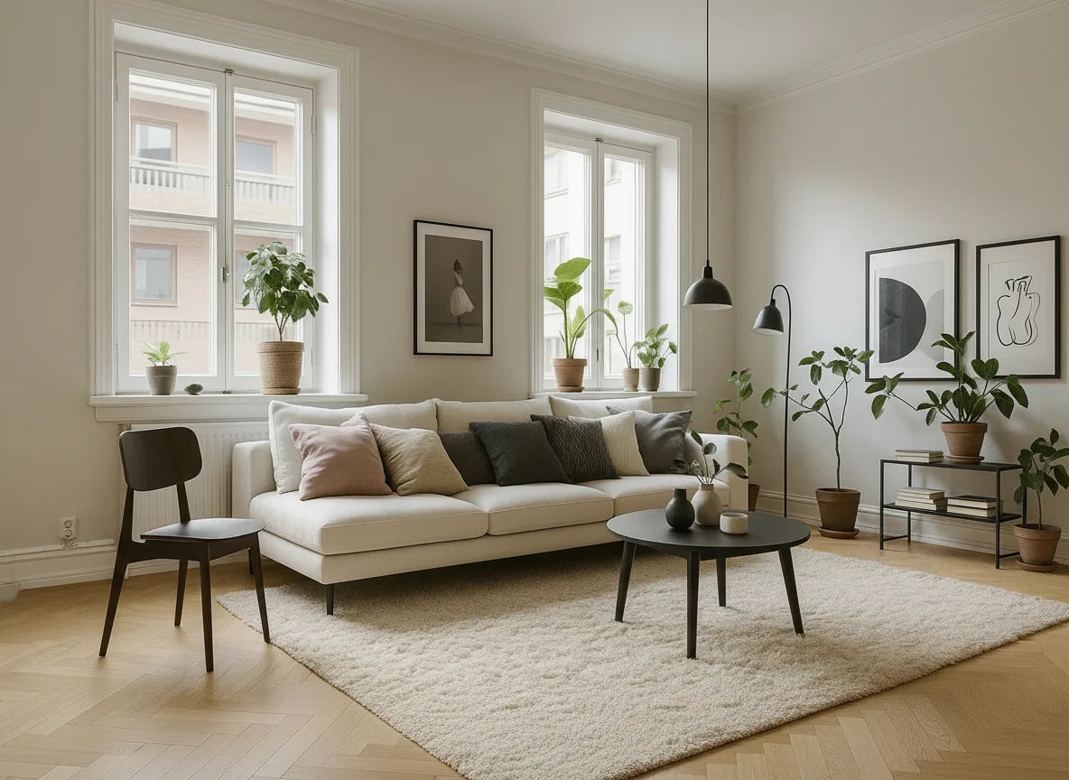 Nordic scandinavian style living room