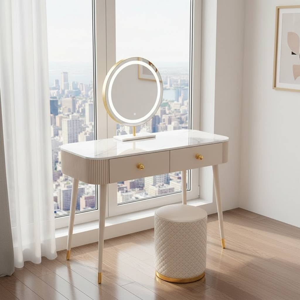 Amoura Vanity Desk - – Modern Makeup Vanity Table