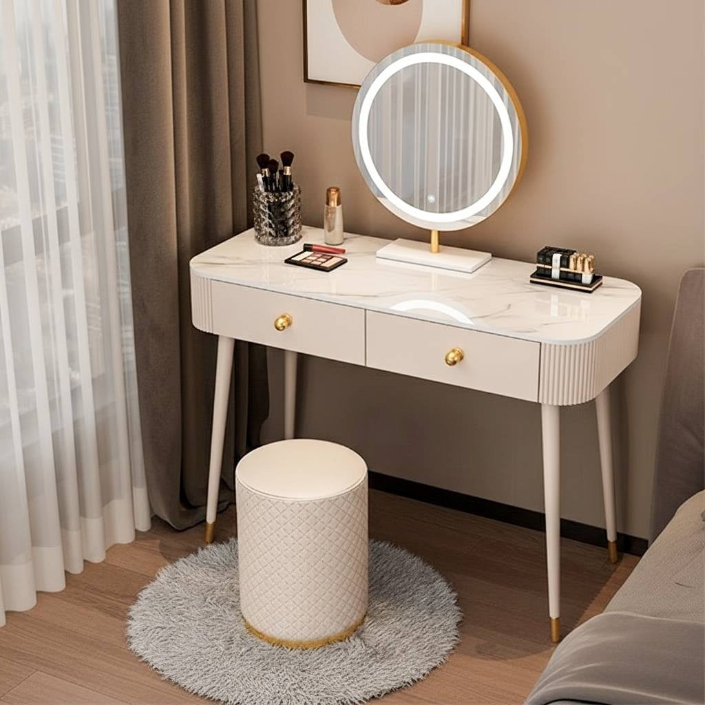 Amoura Vanity Desk - – Modern Makeup Vanity Table