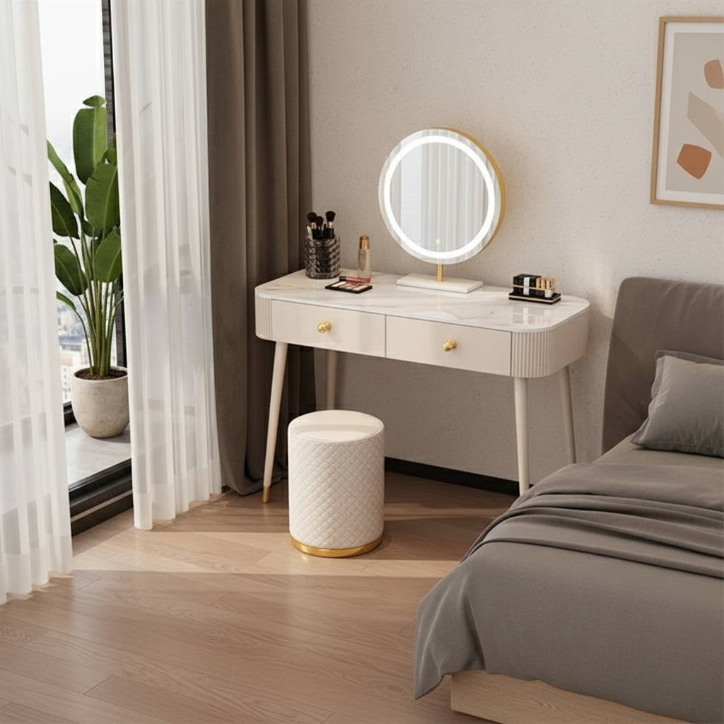 Amoura Vanity Desk - – Modern Makeup Vanity Table