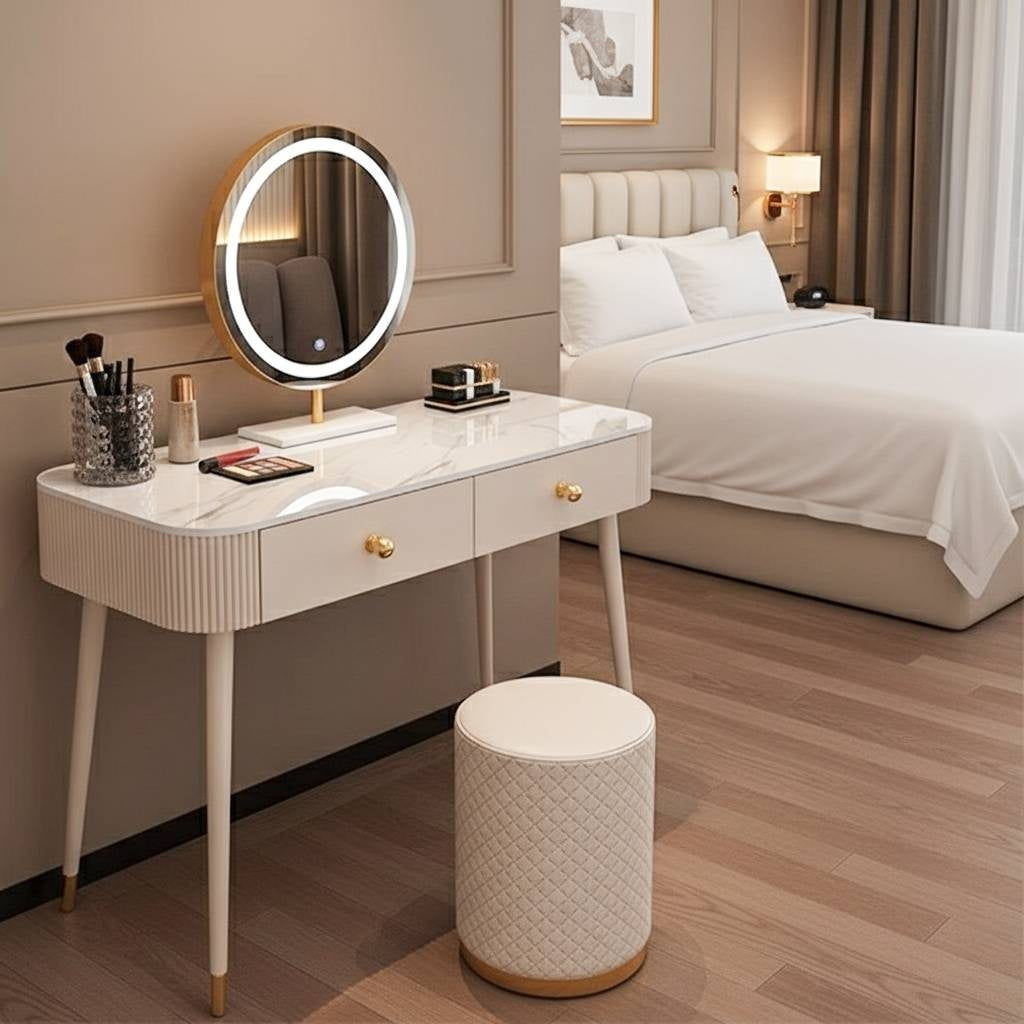 Amoura Vanity Desk - – Modern Makeup Vanity Table