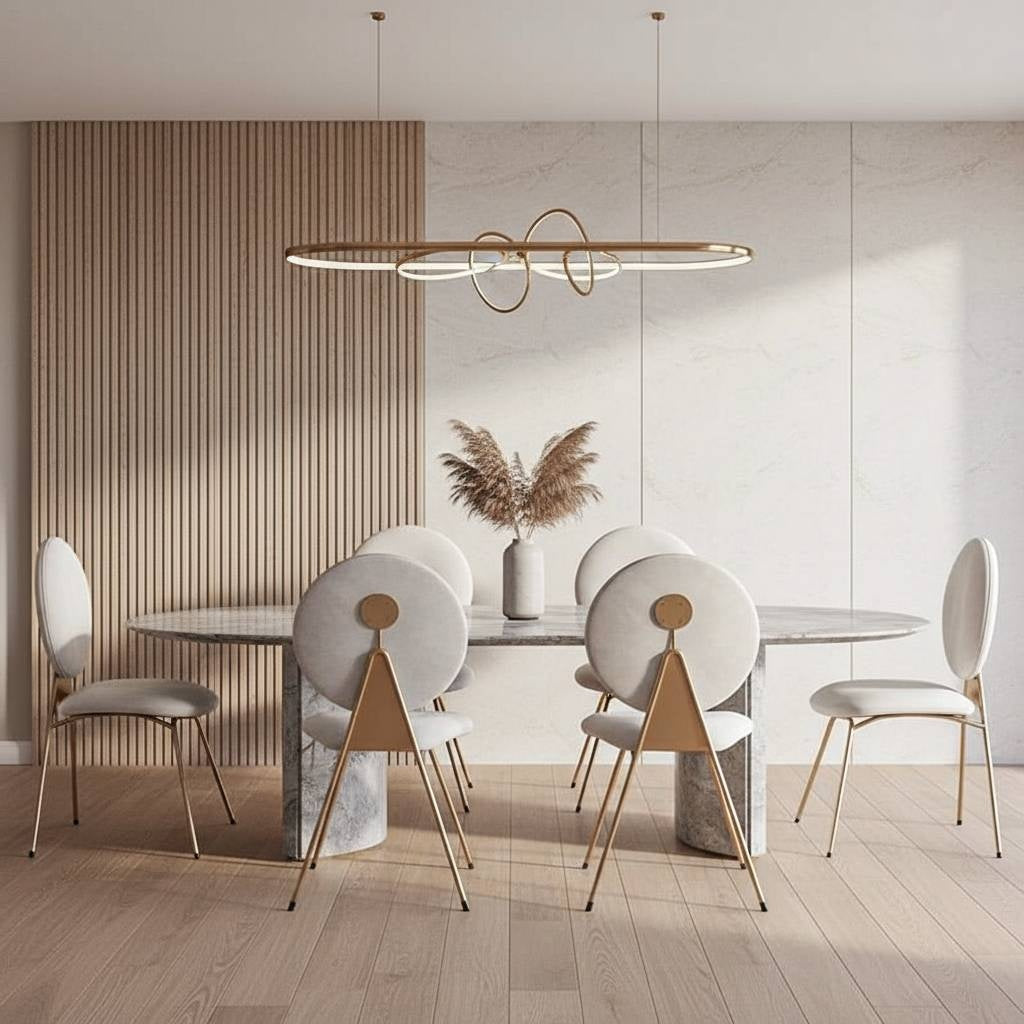 Circle Dining Chair – Modern Upholstered Dining Chair