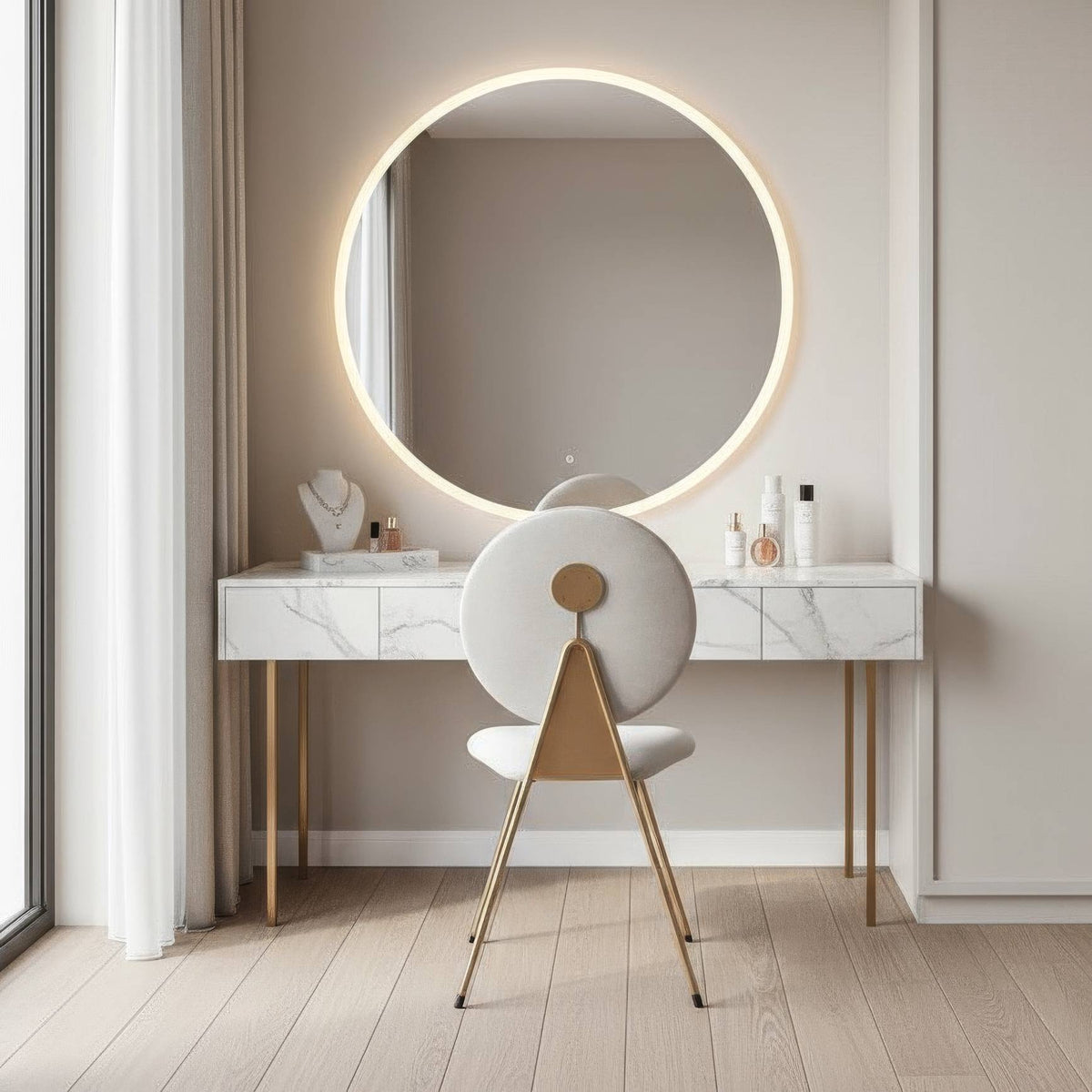 Circle Dining Chair – Modern Upholstered Dining Chair