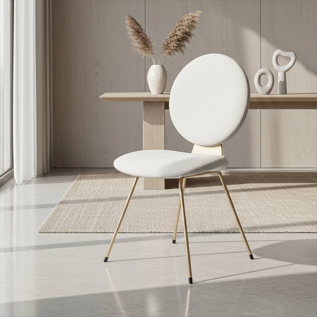 Circle Dining Chair – Modern Upholstered Dining Chair