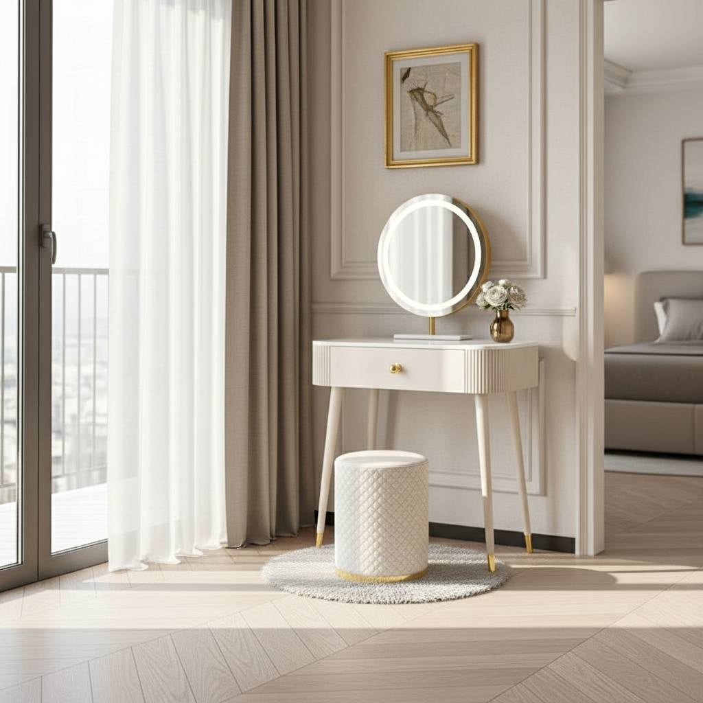 Amoura Vanity Desk - – Modern Makeup Vanity Table