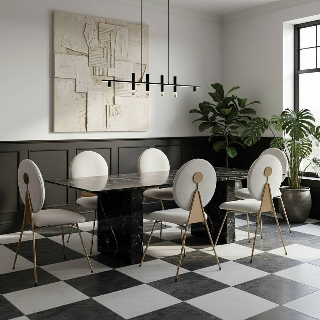 Circle Dining Chair – Modern Upholstered Dining Chair