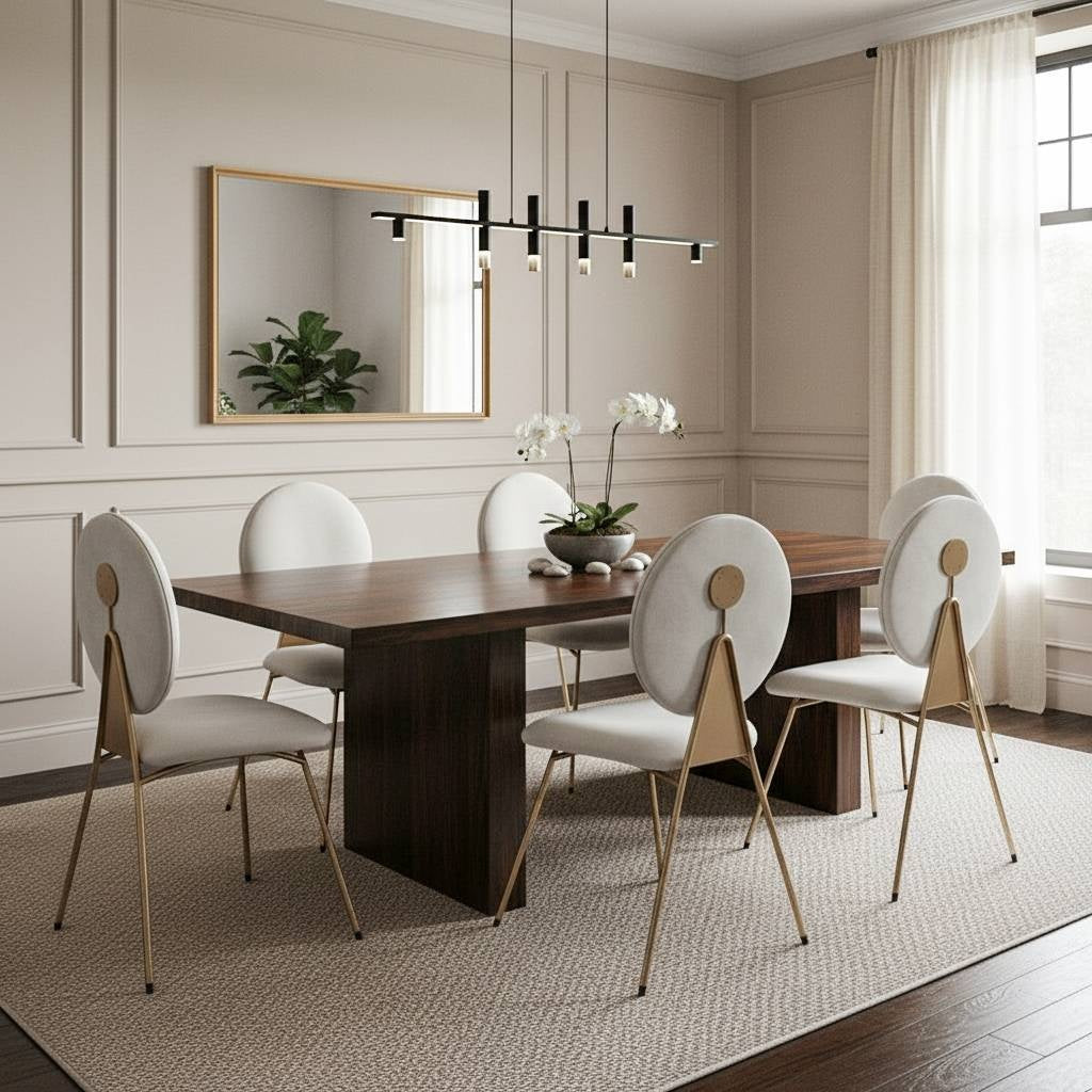 Circle Dining Chair – Modern Upholstered Dining Chair