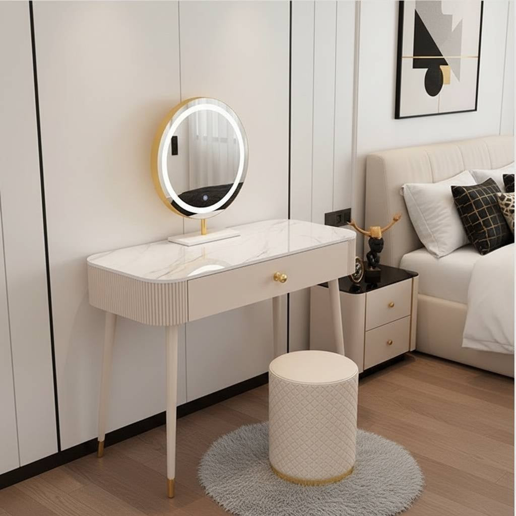 Amoura Vanity Desk - – Modern Makeup Vanity Table