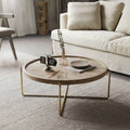 Sage Round Wooden Coffee Table