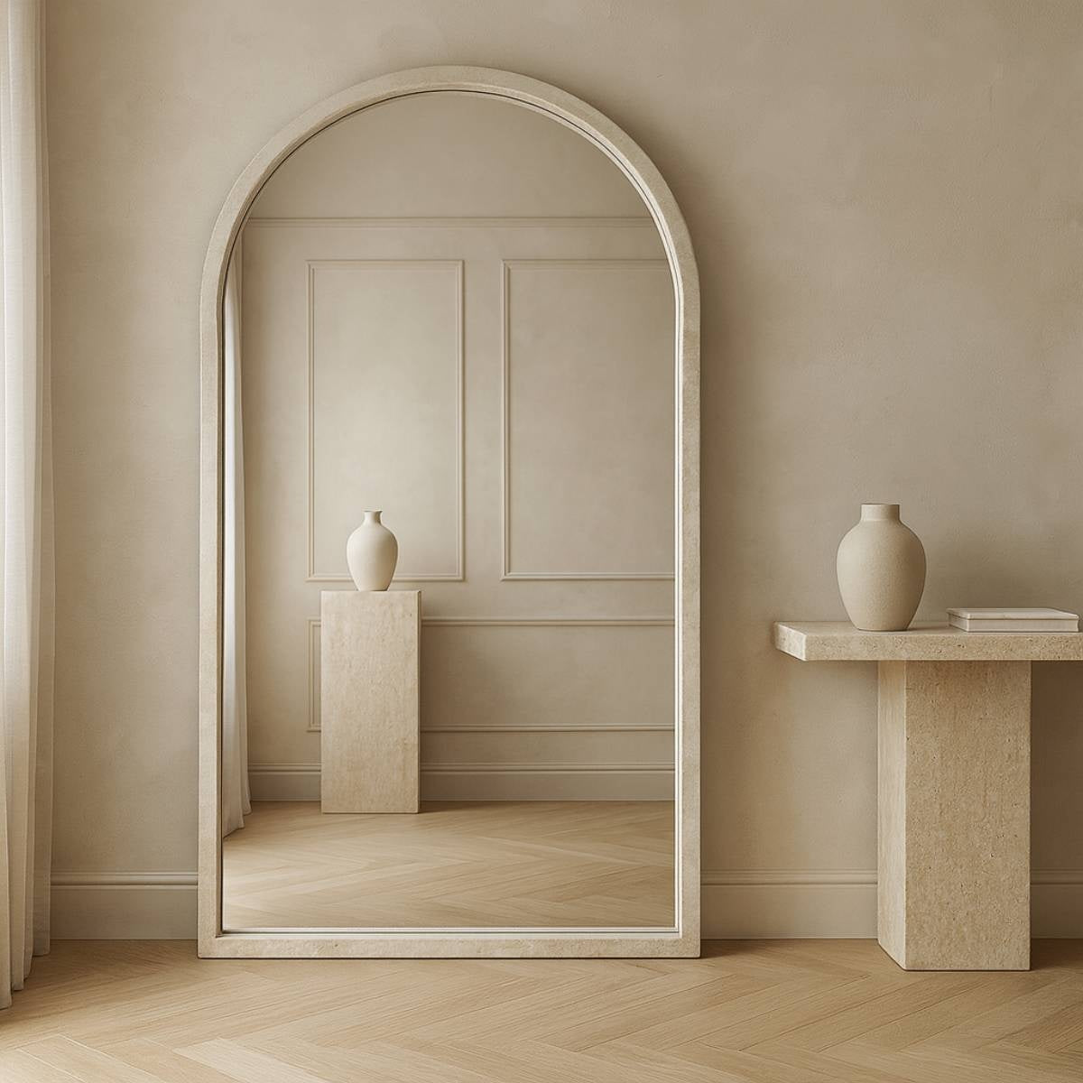 Acadia – Sculptural Organic Full Length Floor Mirror