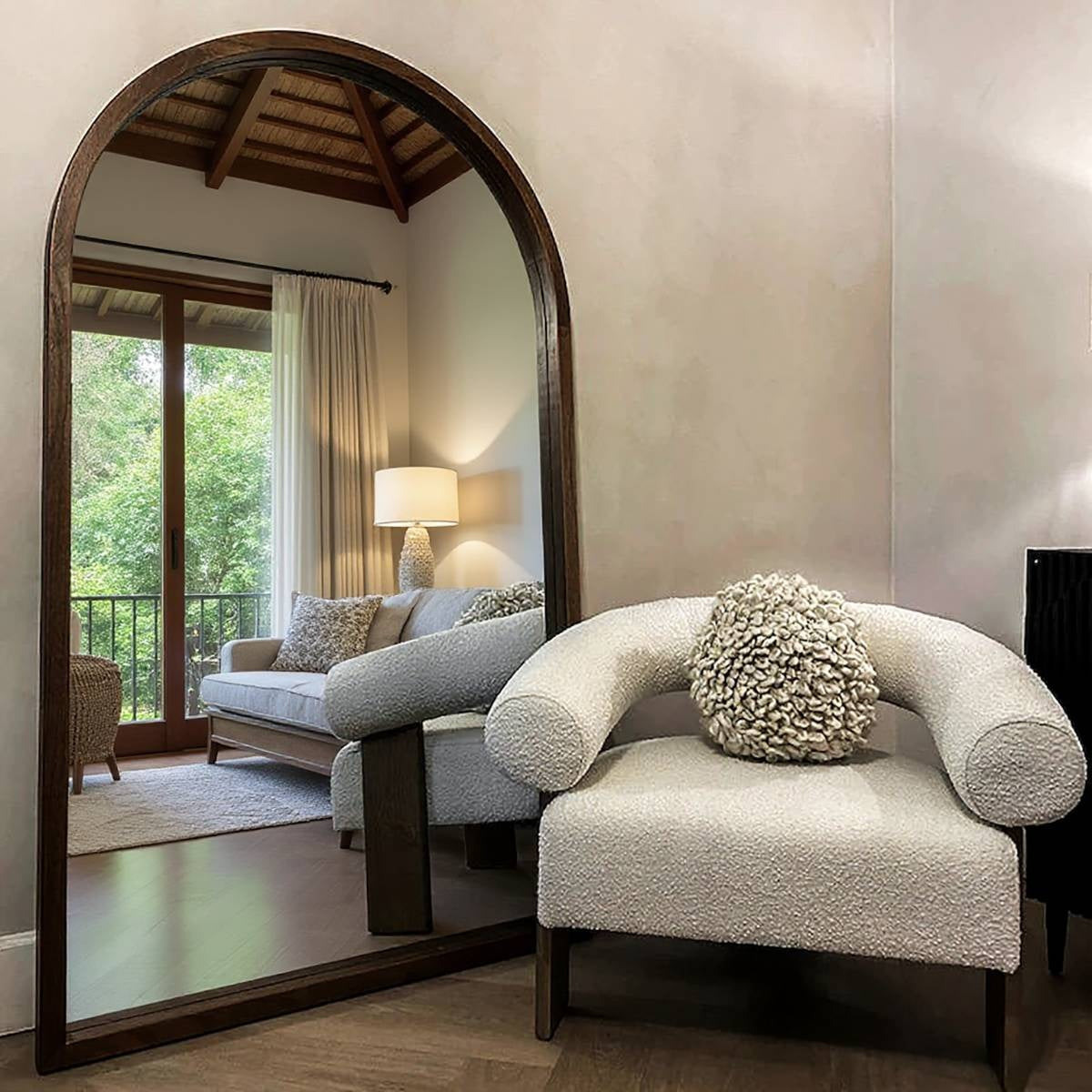 Acadia – Sculptural Organic Full Length Floor Mirror