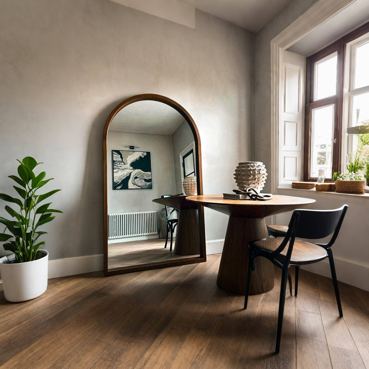 Acadia – Sculptural Organic Full Length Floor Mirror