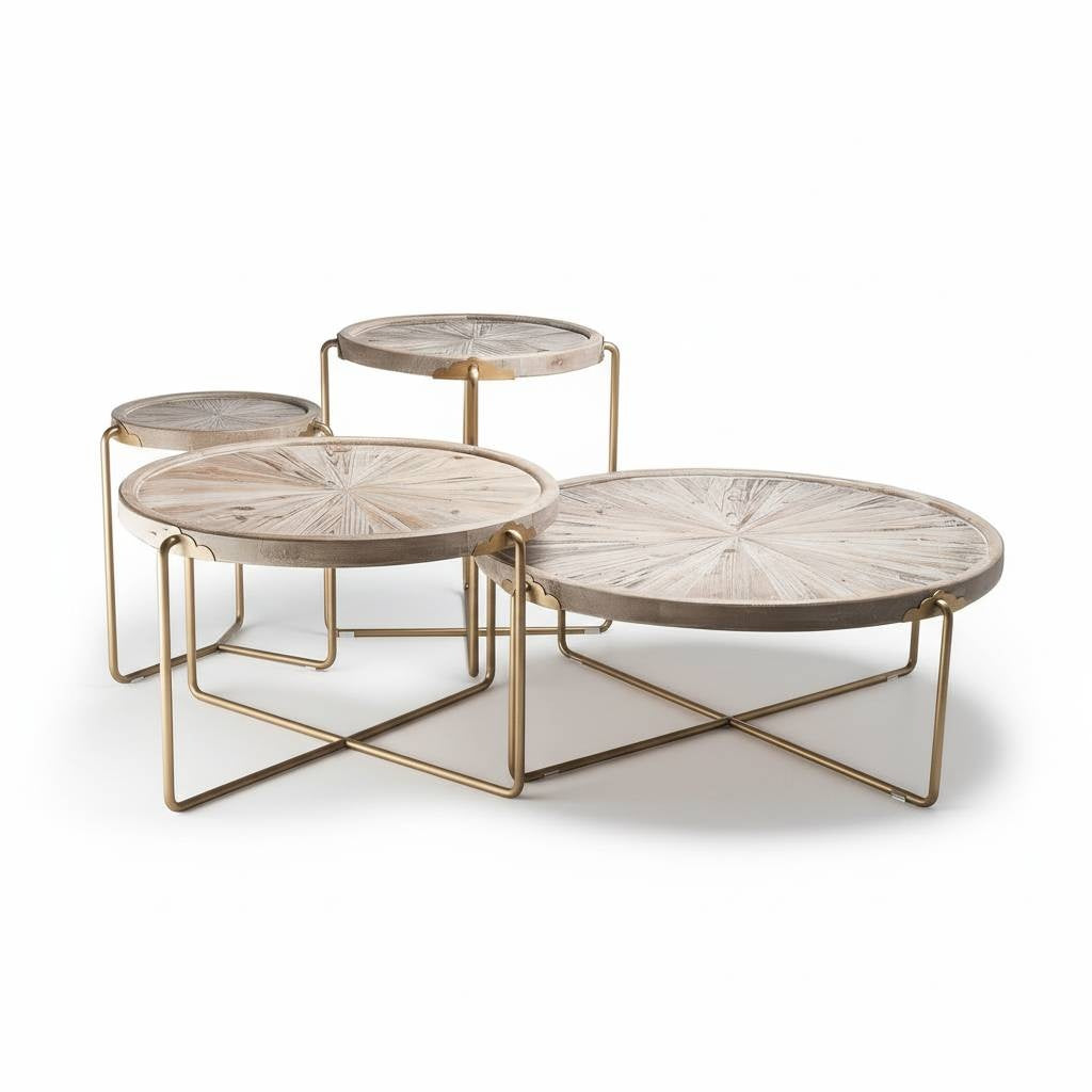 Sage Round Wooden Coffee Table