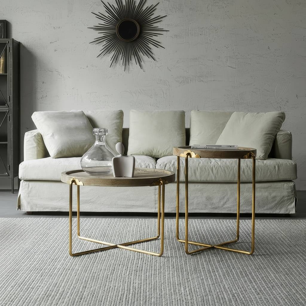 Sage Round Wooden Coffee Table