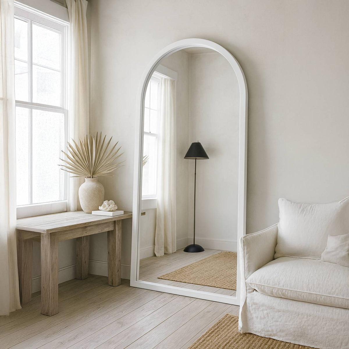 Acadia – Sculptural Organic Full Length Floor Mirror