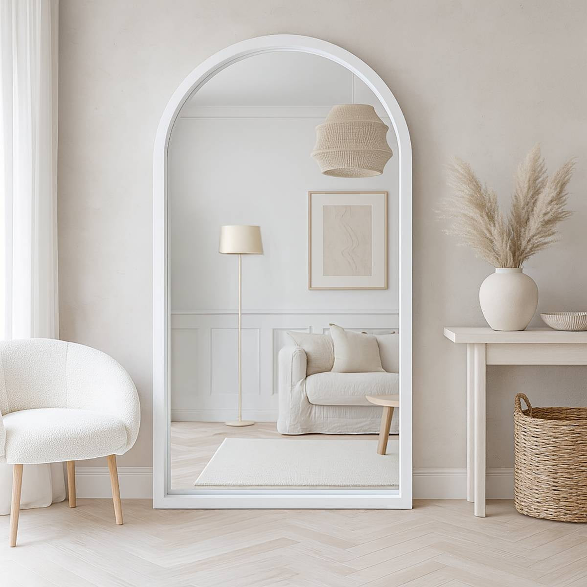 Acadia – Sculptural Organic Full Length Floor Mirror