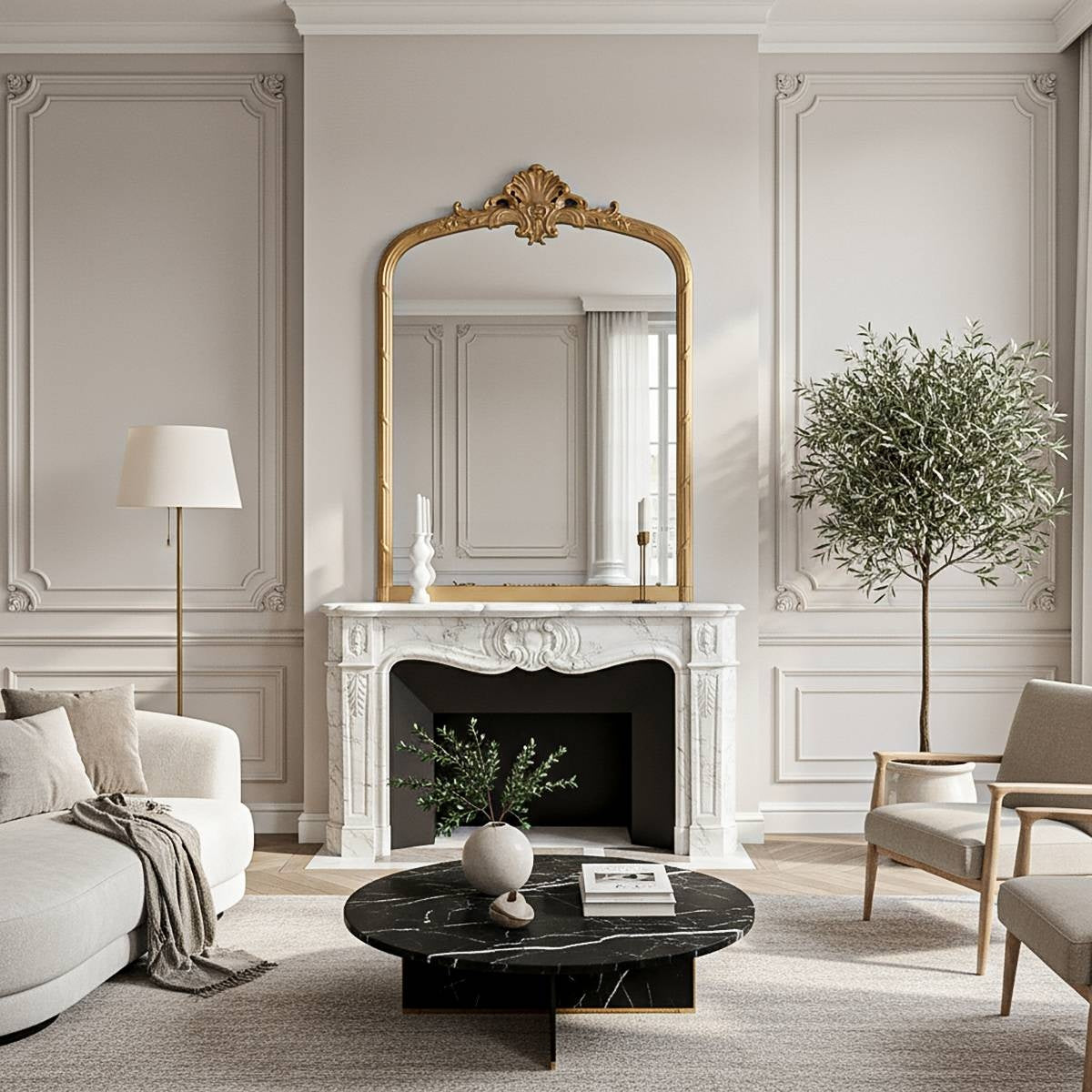 Anastasia Baroque Wall Mirror