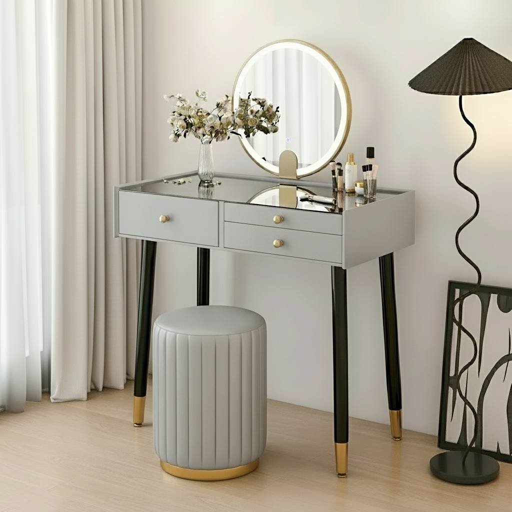 Blake Vanity Desk II – Modern Makeup Vanity Table