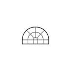 Classic Arch Pane  Mirror