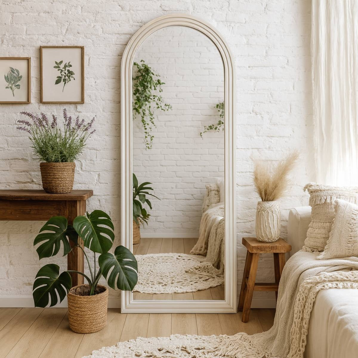 Delilah Rustic – Full Length Arched Wall Mirror