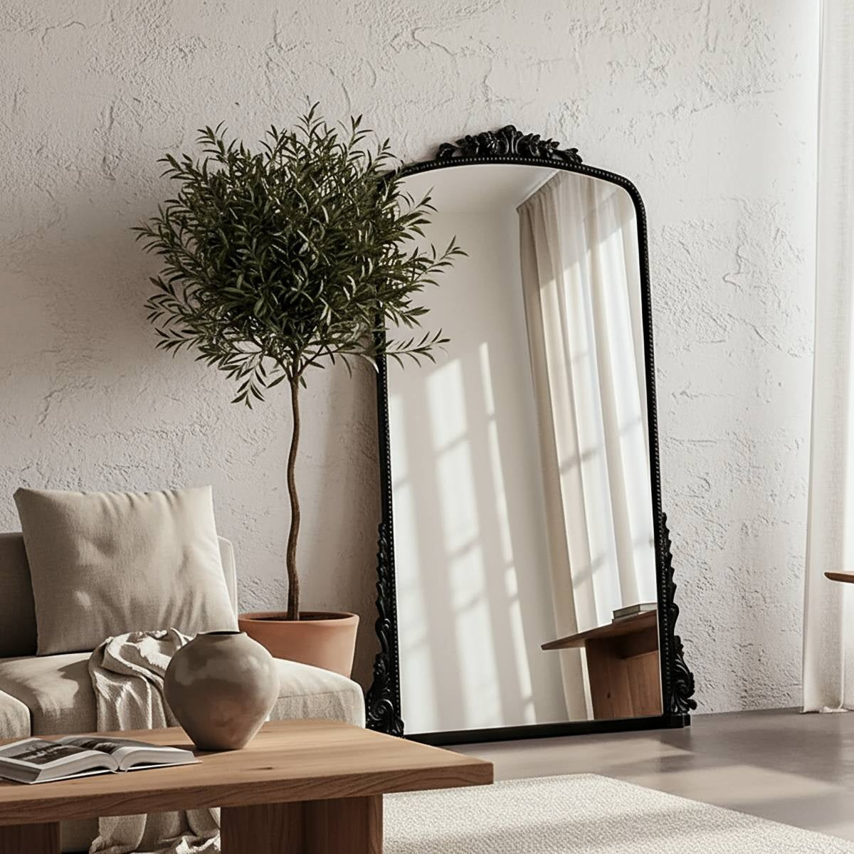 Eleanor Vintage - Ornate Full Length Wall Mirror