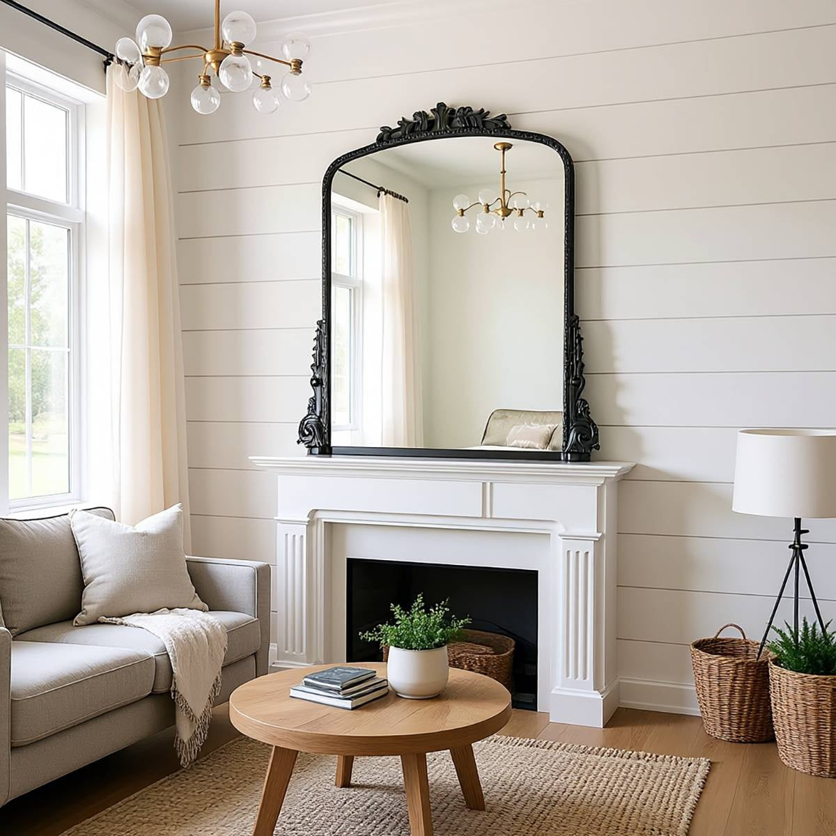 Eleanor Vintage - Ornate Full Length Wall Mirror