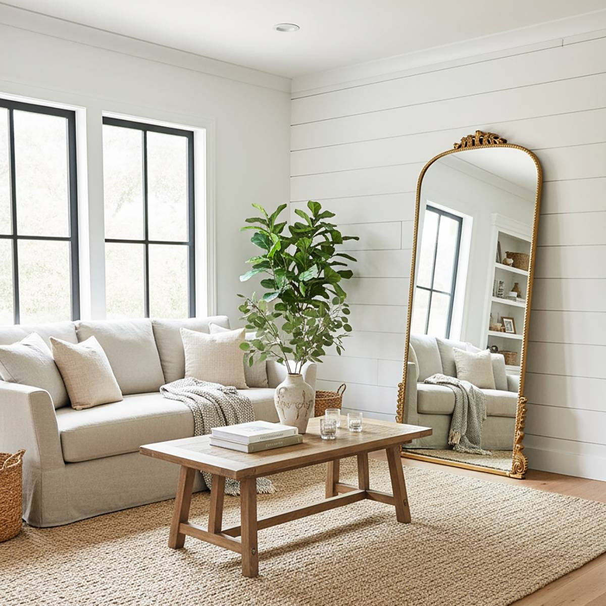 Eleanor Vintage - Ornate Full Length Wall Mirror