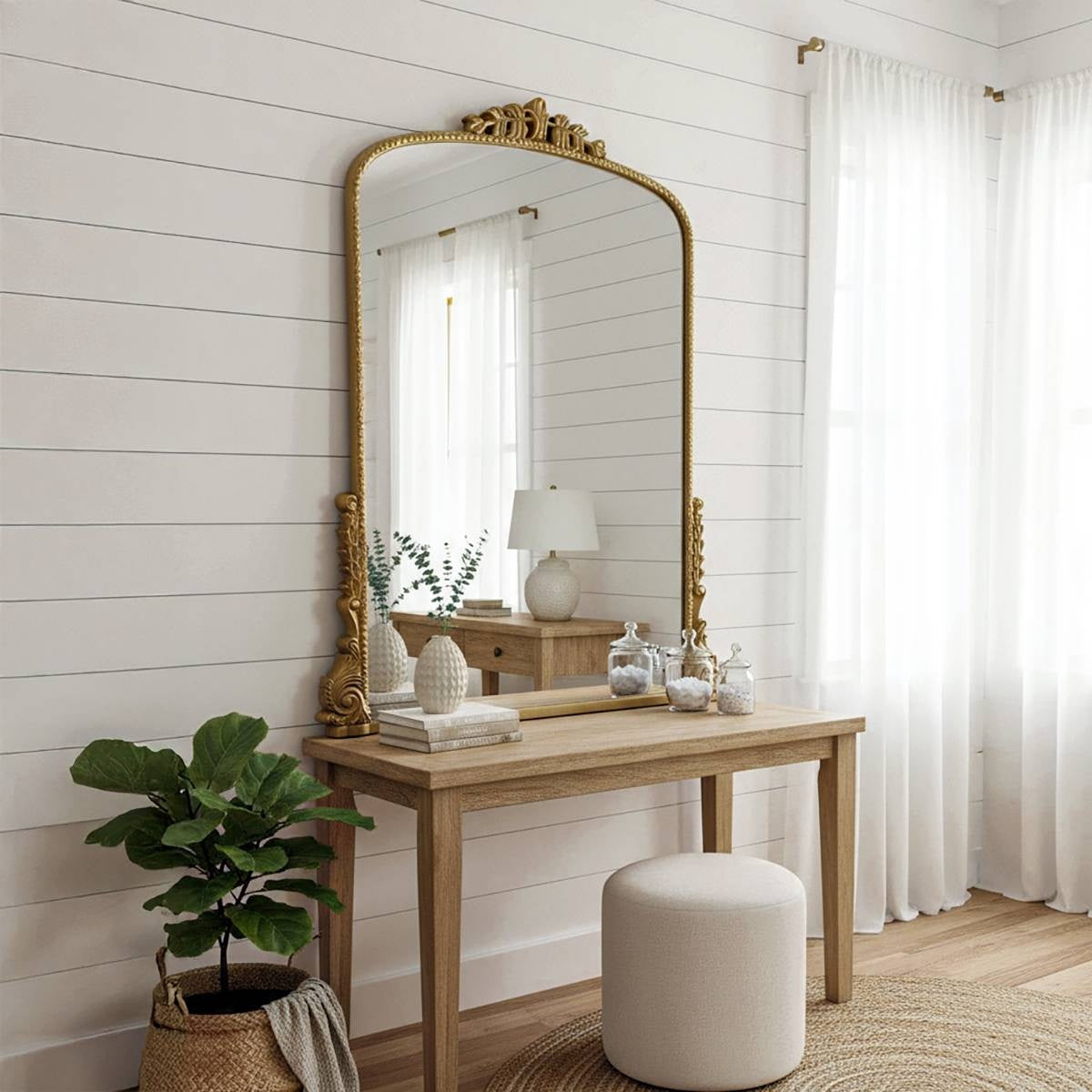 Eleanor Vintage - Ornate Full Length Wall Mirror