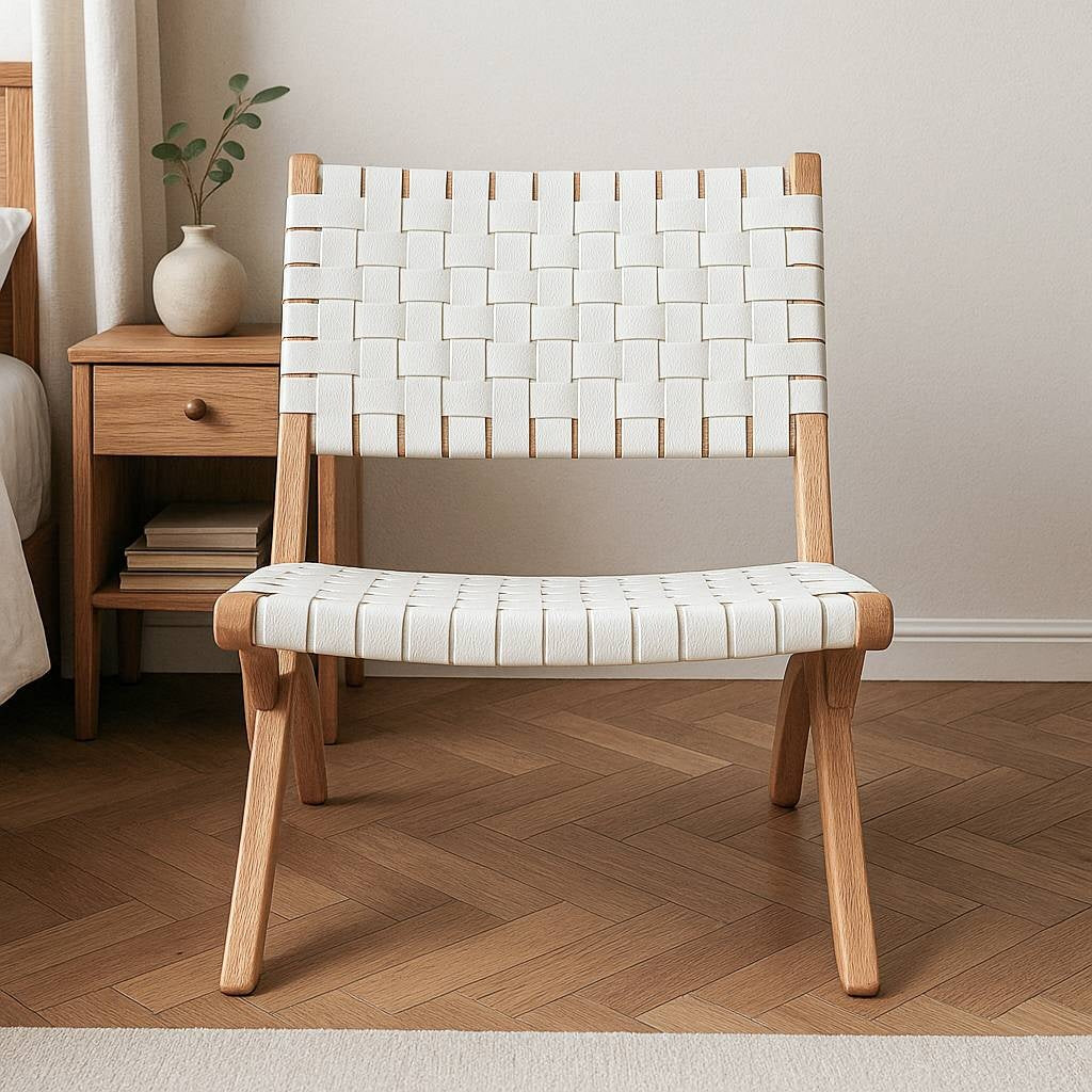 Hera Foldable Rattan Chair – Woven Lounge Accent Chair