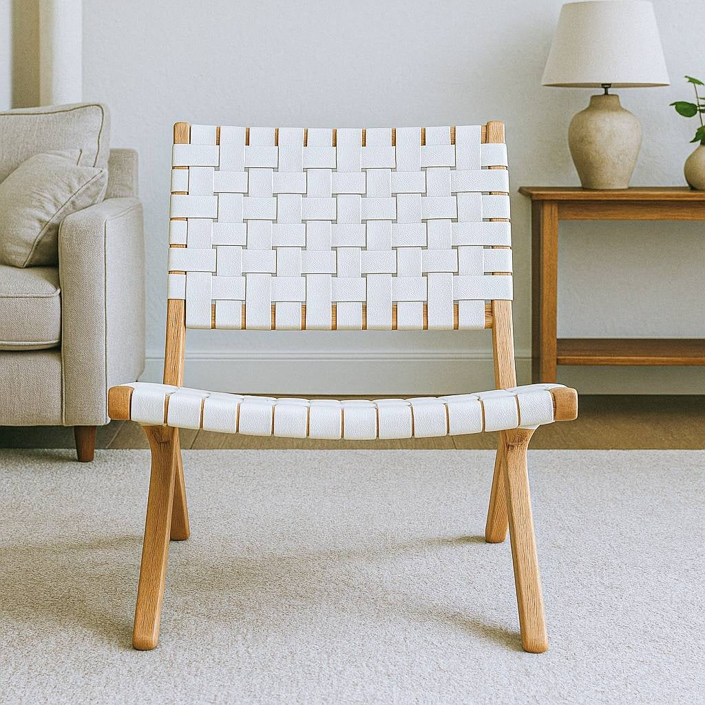 Hera Foldable Rattan Chair – Woven Lounge Accent Chair