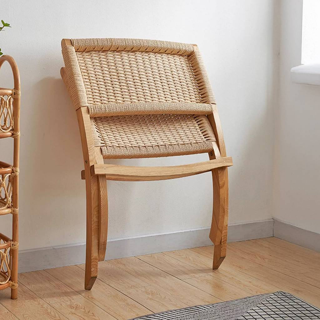 Hera Foldable Rattan Chair – Woven Lounge Accent Chair