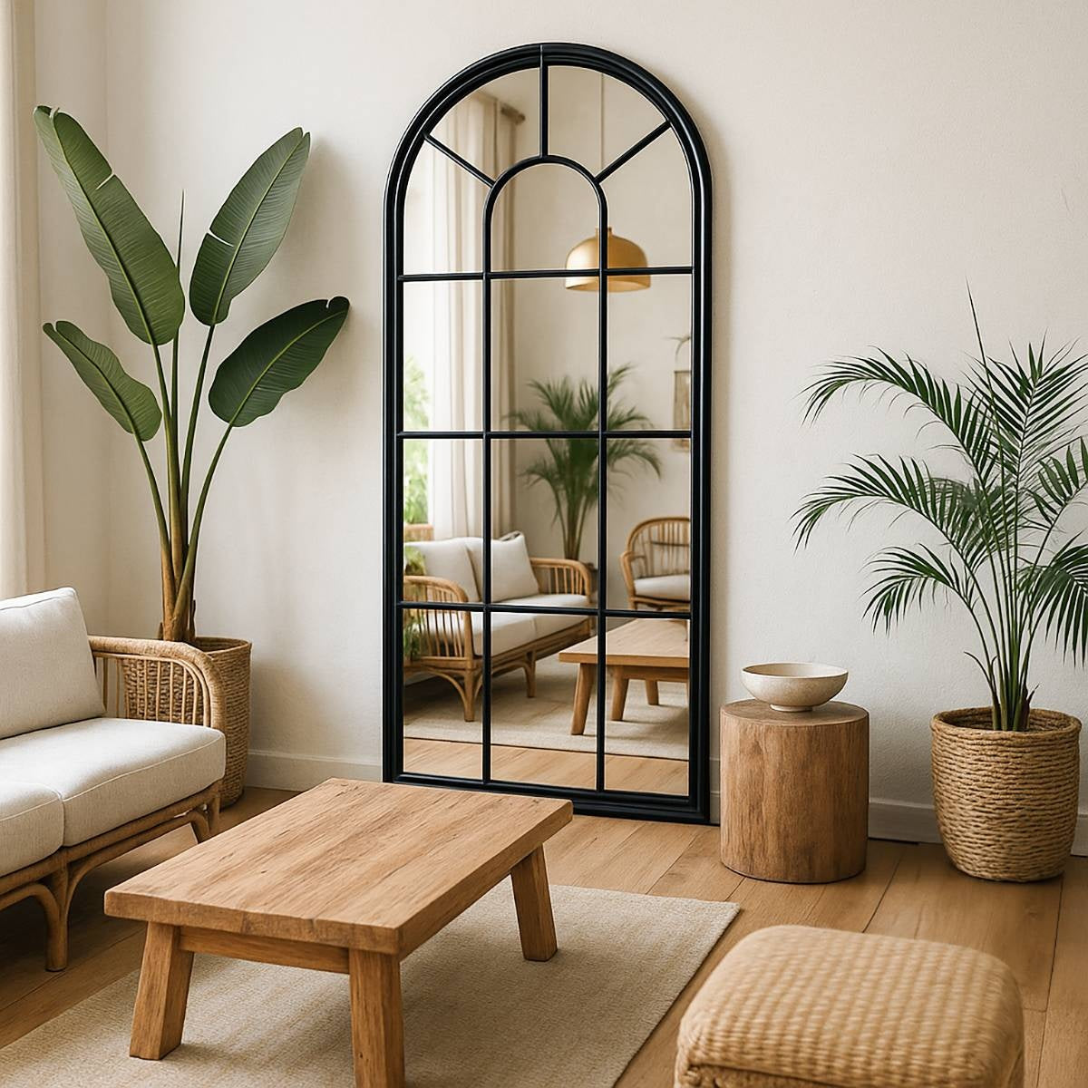 Lola Wall Mirror – Arched Window Style Mirror