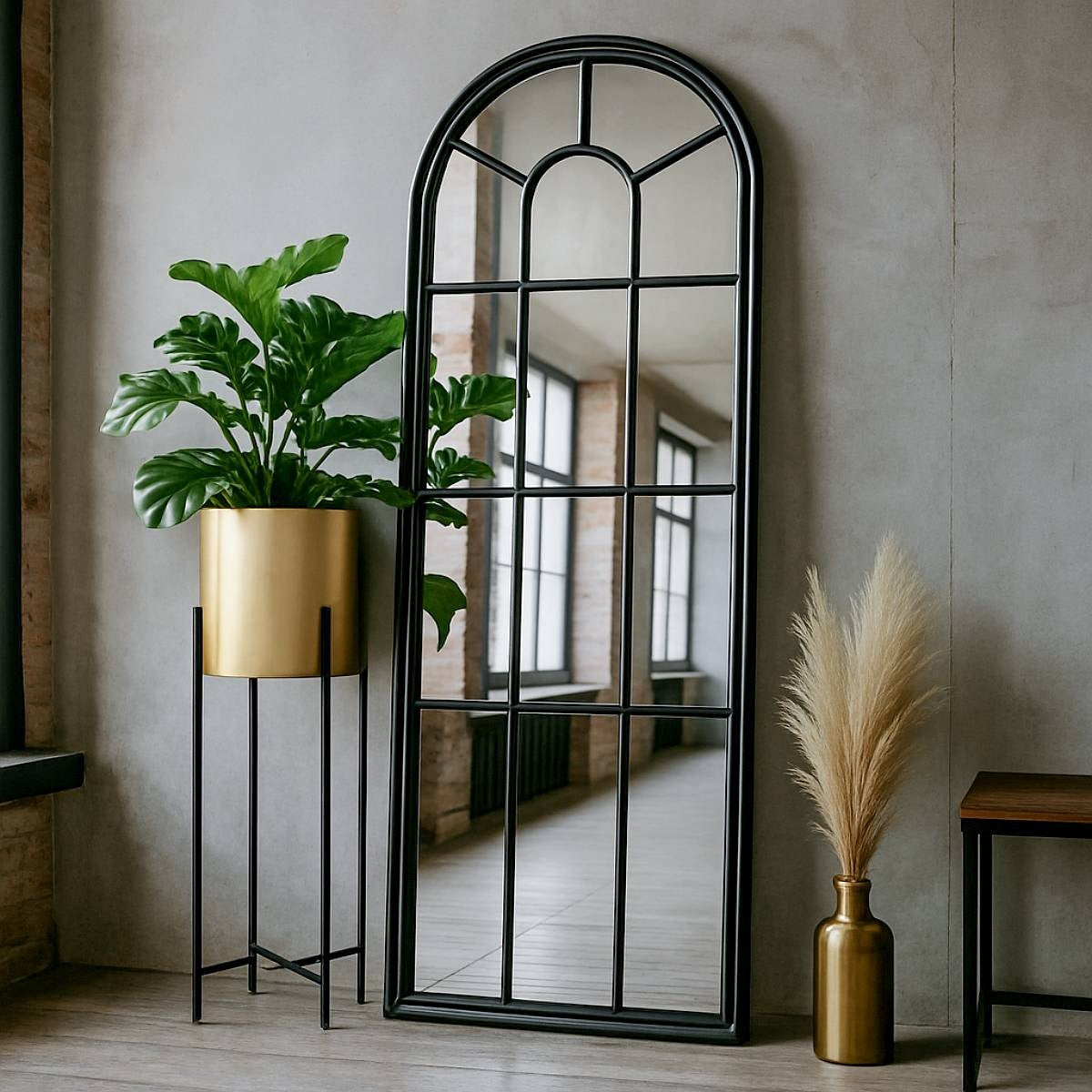 Lola Wall Mirror – Arched Window Style Mirror