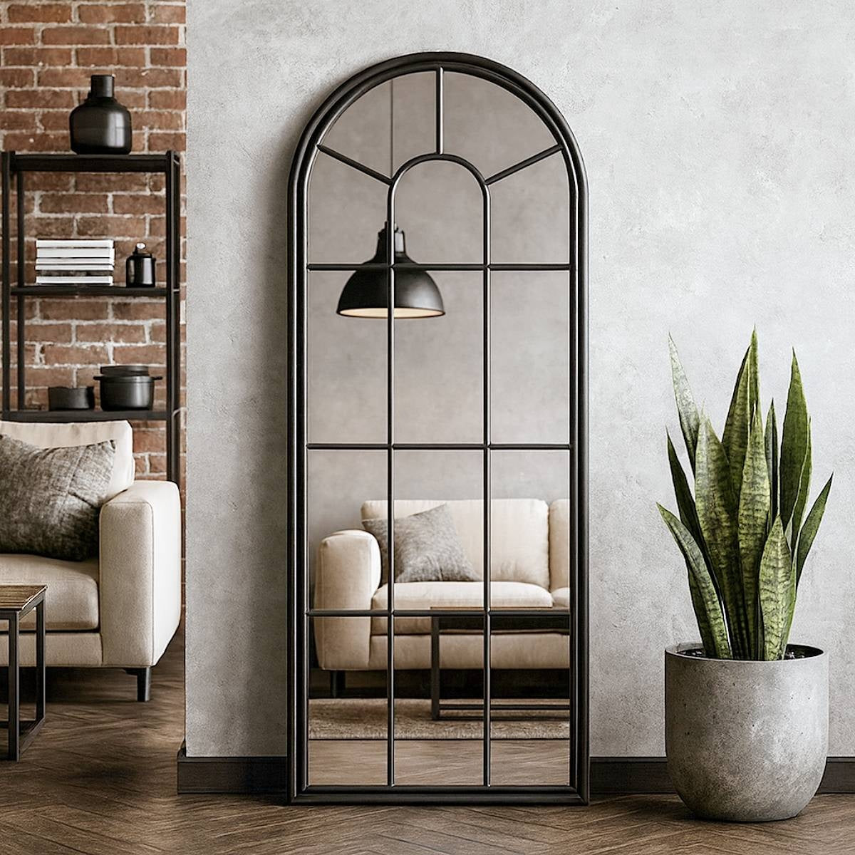 Lola Wall Mirror – Arched Window Style Mirror