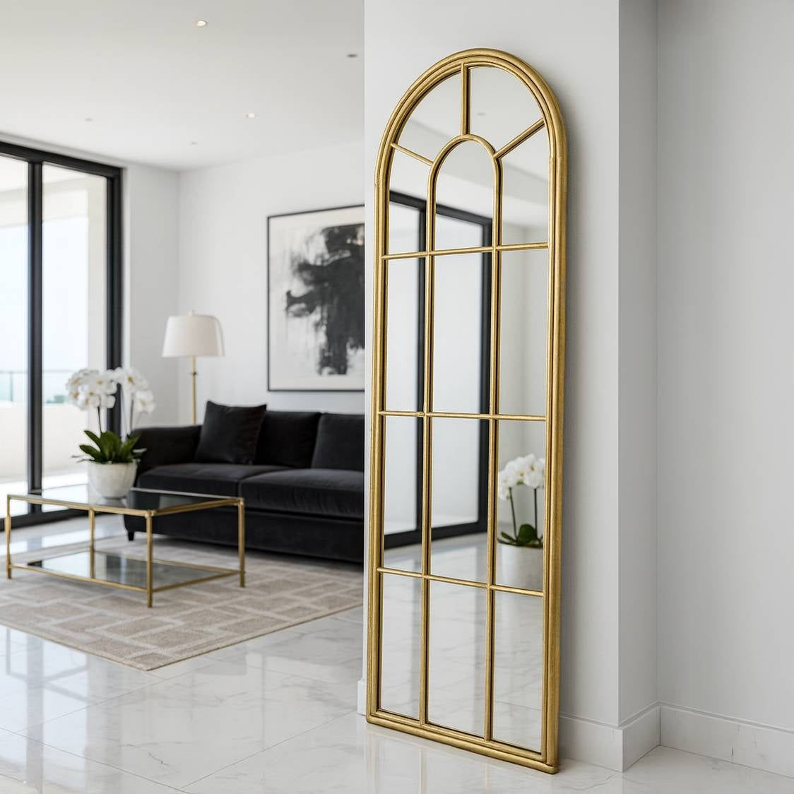 Lola Wall Mirror – Arched Window Style Mirror