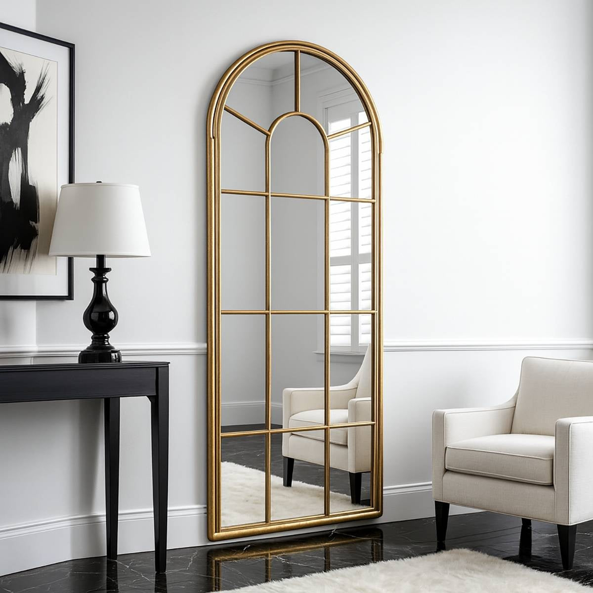 Lola Wall Mirror – Arched Window Style Mirror