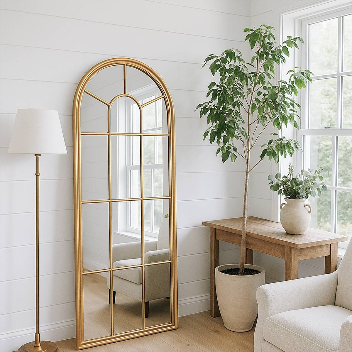 Lola Wall Mirror – Arched Window Style Mirror