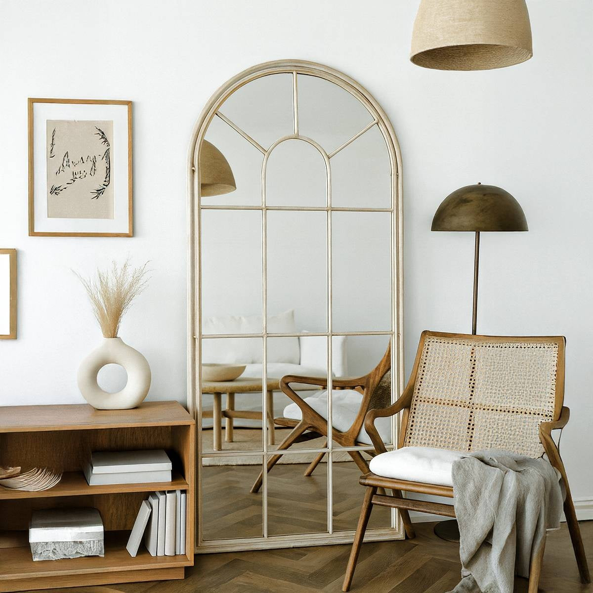 Lola Wall Mirror – Arched Window Style Mirror