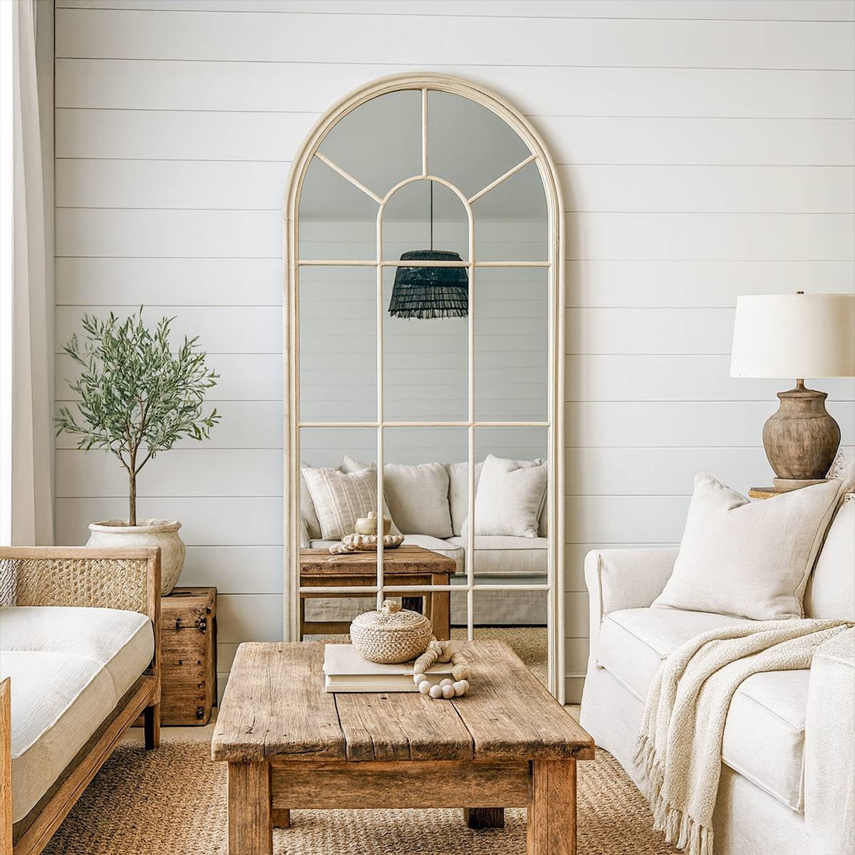 Lola Wall Mirror – Arched Window Style Mirror