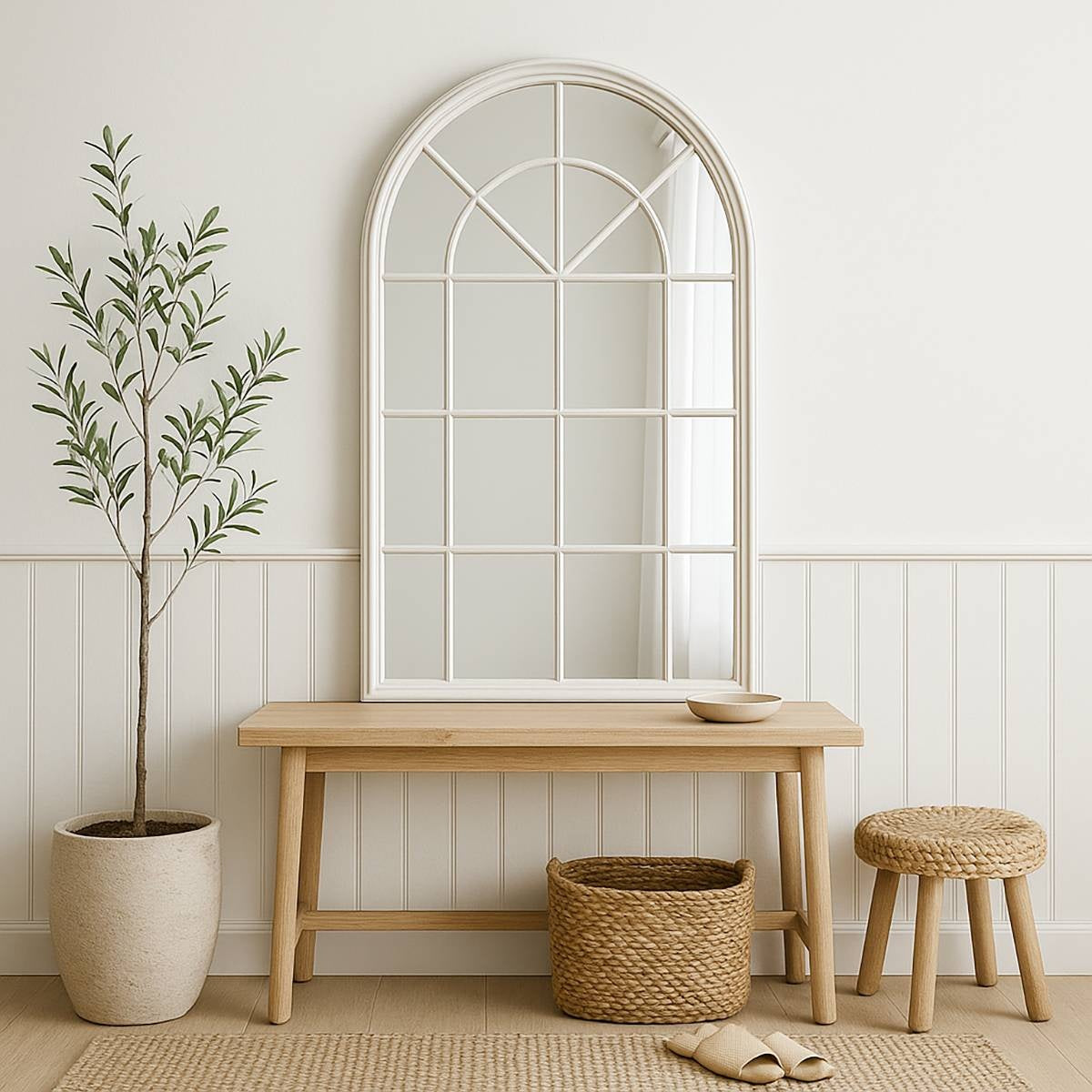 Lola Wall Mirror – Arched Window Style Mirror