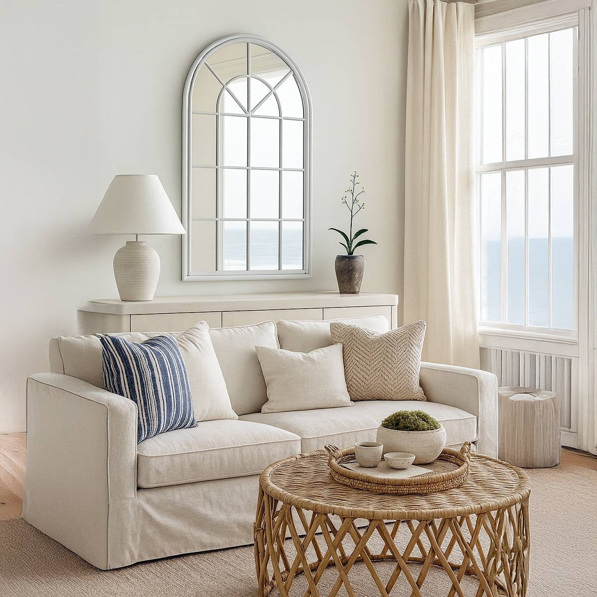 Lola Wall Mirror – Arched Window Style Mirror