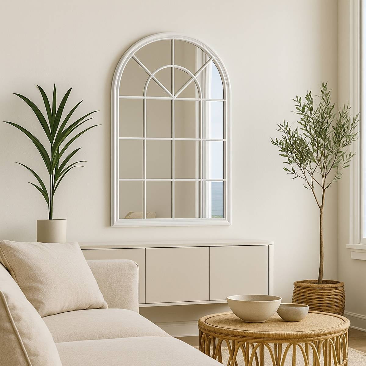 Lola Wall Mirror – Arched Window Style Mirror