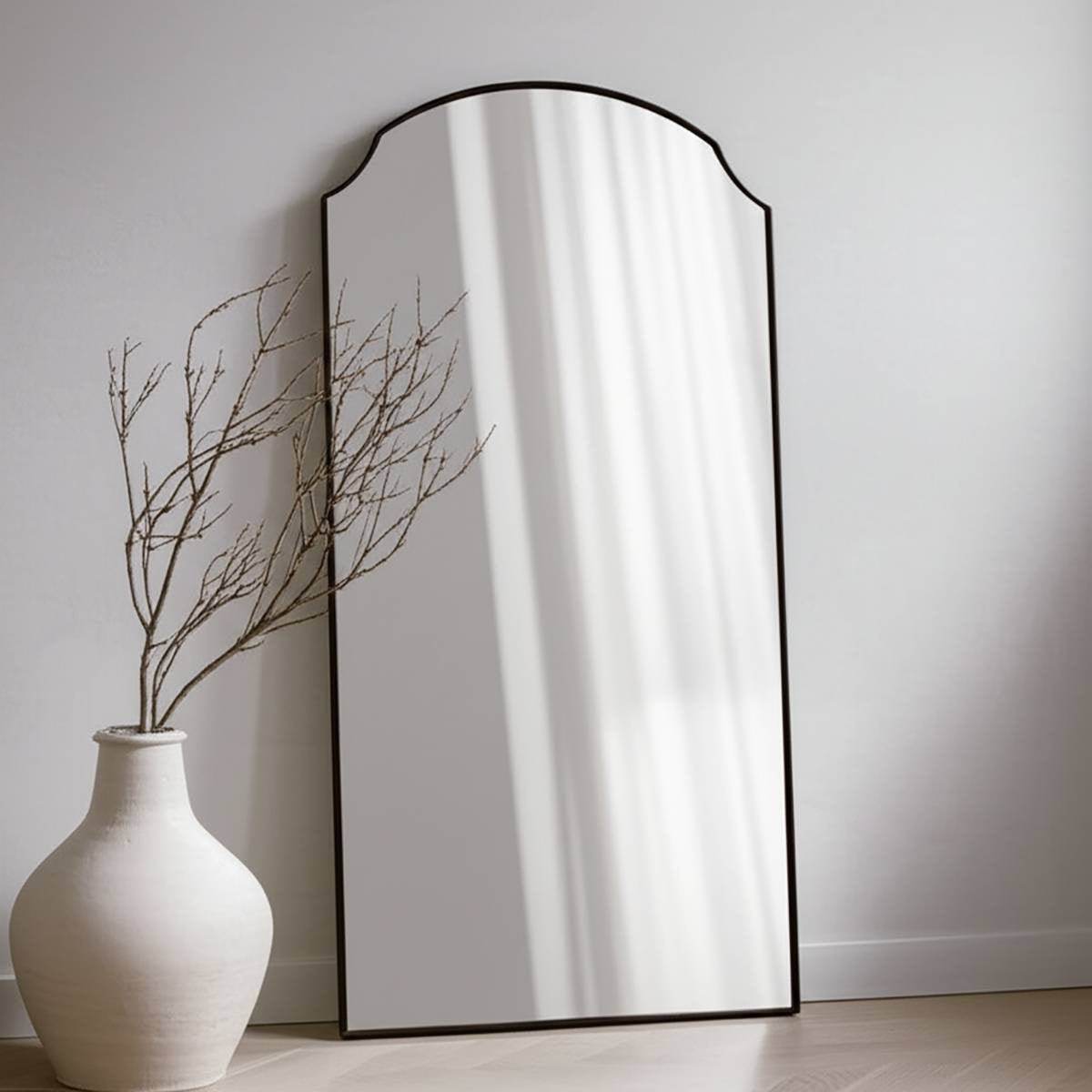 Noir Classique – Arched Statement Floor Mirror