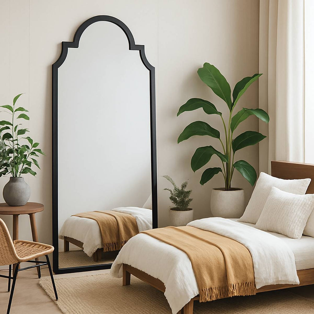 Noir Reflection – Full Length Arched Mirror