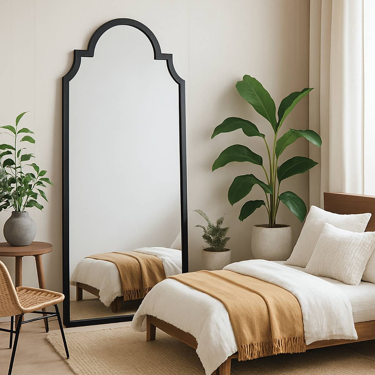 Noir Reflection – Full Length Arched Mirror