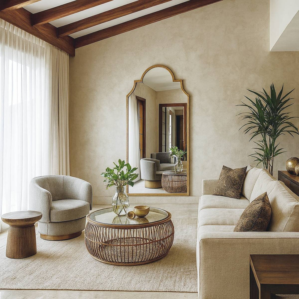 Noir Reflection – Full Length Arched Mirror