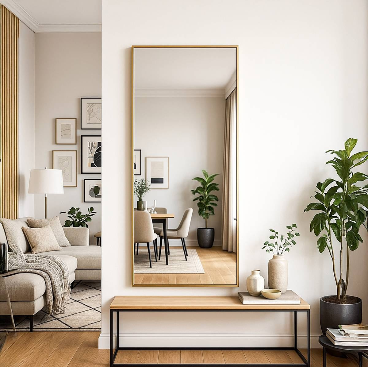 Nordic Full Length – Minimalist  Rectangular Wall Mirror