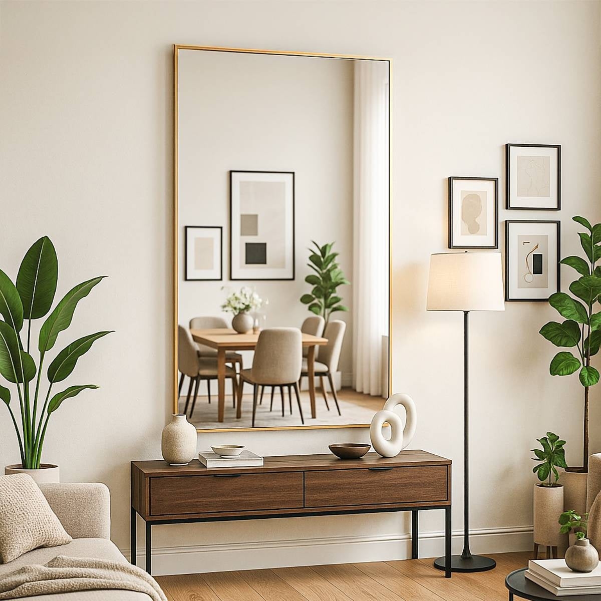 Nordic Full Length – Minimalist  Rectangular Wall Mirror