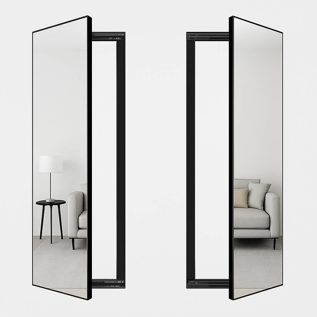 Novo Concealable – Modern Sliding Wall Mirror
